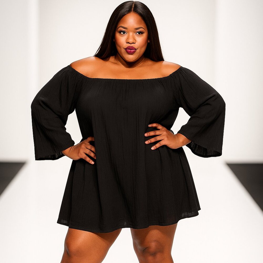 Plus Size Peasant dress. Boho.